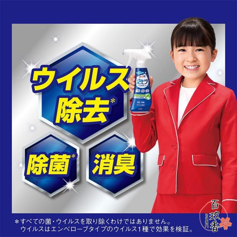日本 獅王 LookPlus 泡沫密著 浴廁清潔 噴霧 可倒噴 馬桶清潔 睡蓮 柑橘 Lion 泡沫噴霧-細節圖5