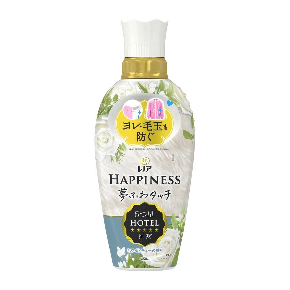 夢幻蓬鬆柔軟精450ml瓶-白茶花香(藍