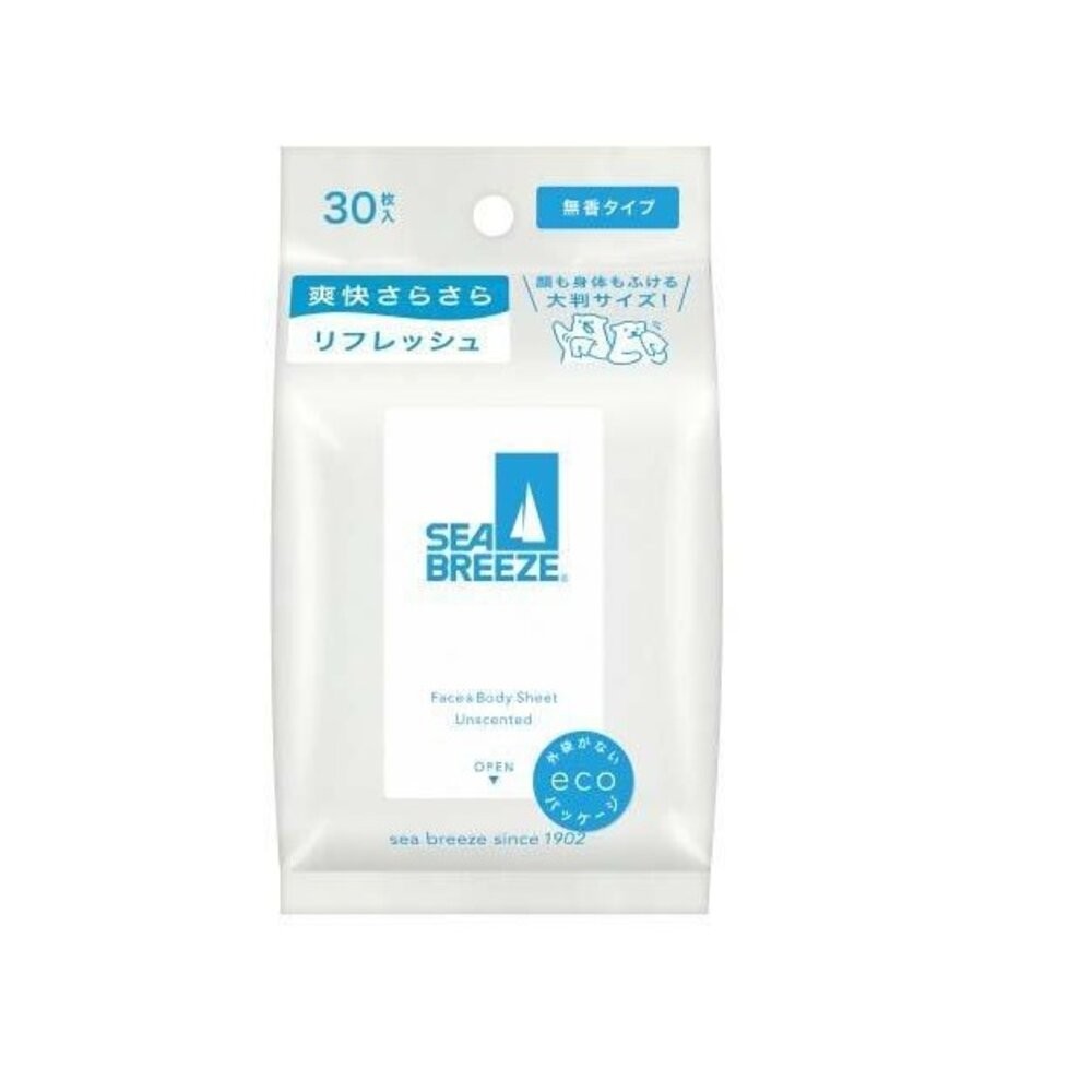 日本境內 資生堂 SEA BREEZE 涼感 爽身水 爽膚水 濕紙巾 濕巾 海帆 海洋微風-規格圖9