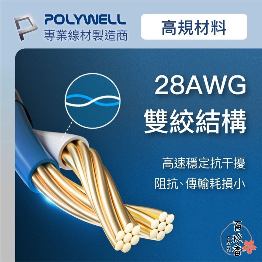 POLYWELL 超高速 網路線 50公分~10米 40Gbps RJ45 福祿克認證 寶利威爾-細節圖5