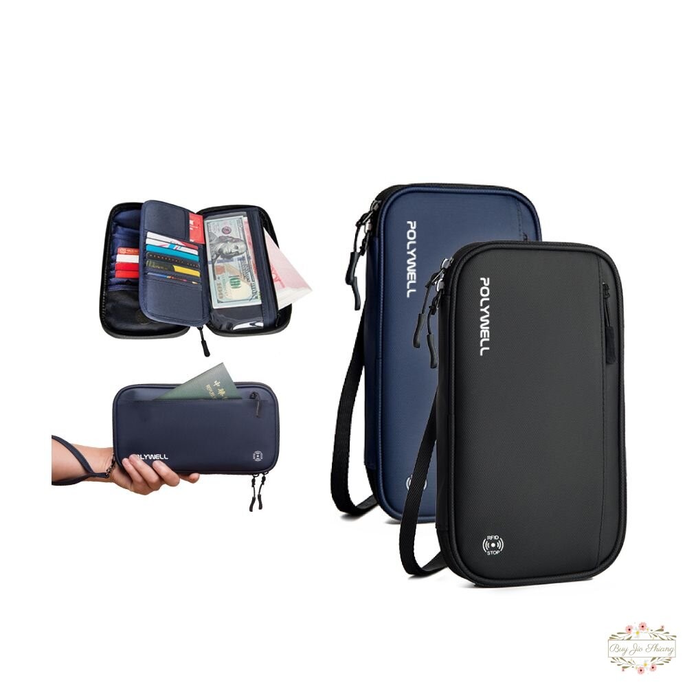 POLYWELL 護照 信用卡 旅行收納包 RFID防護層 收納袋 旅遊 出差 寶利威爾-細節圖10