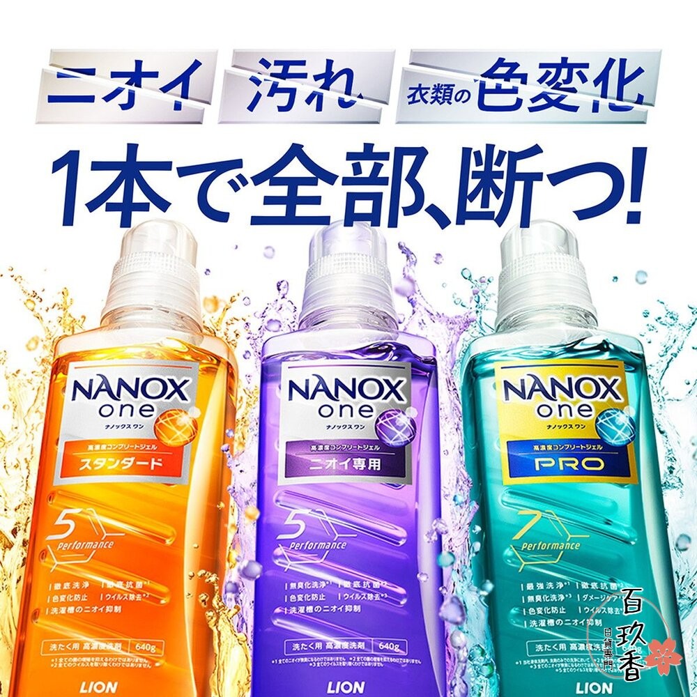 最新包裝 日本境內 獅王 LION NANOX ONE 濃縮洗衣精 奈米樂 無臭化 酵素 除臭-細節圖3