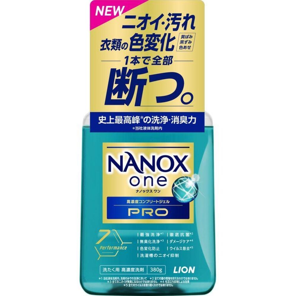 日本境內 獅王 LION NANOX ONE 濃縮洗衣精 奈米樂 無臭化 酵素 除臭-規格圖8