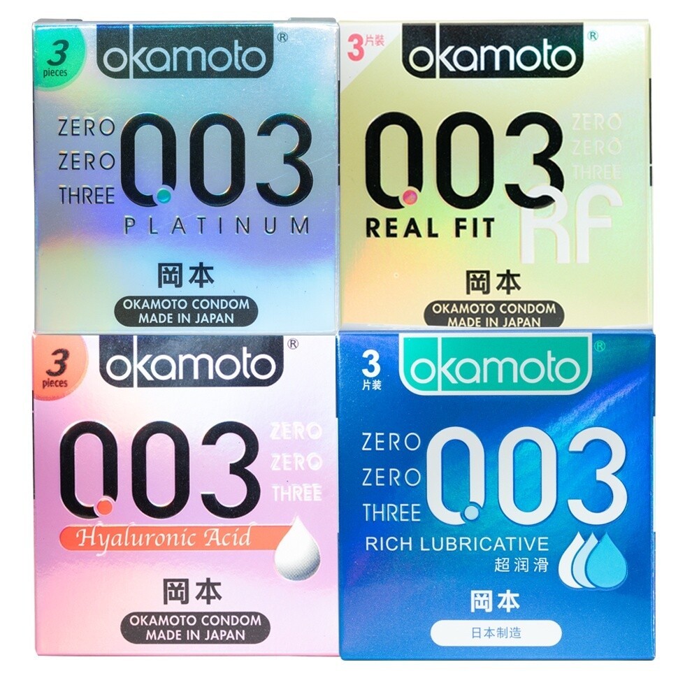 下單就送潤滑液20ml@日本 岡本 Okamoto 保險套 001 002 003 衛生套 輕薄-規格圖12