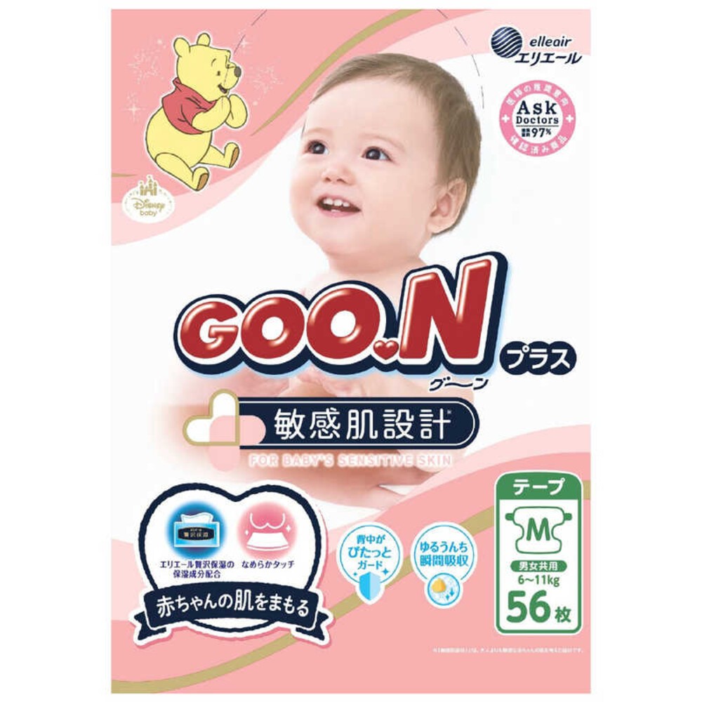 敏感肌迪士尼🔆日本境內 大王 黏貼 褲型 尿布 紙尿布 紙尿褲 拉拉褲 GOON-規格圖9