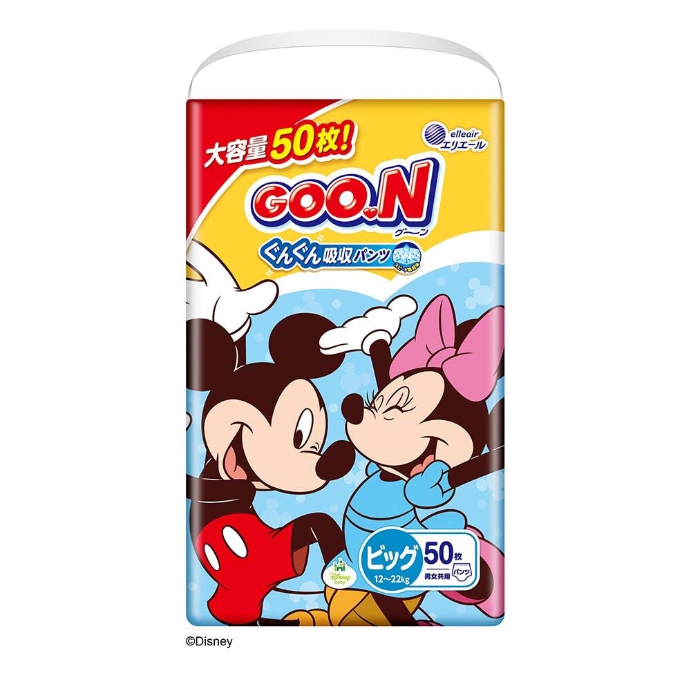 敏感肌迪士尼🔆日本境內 大王 黏貼 褲型 尿布 紙尿布 紙尿褲 拉拉褲 GOON-規格圖9