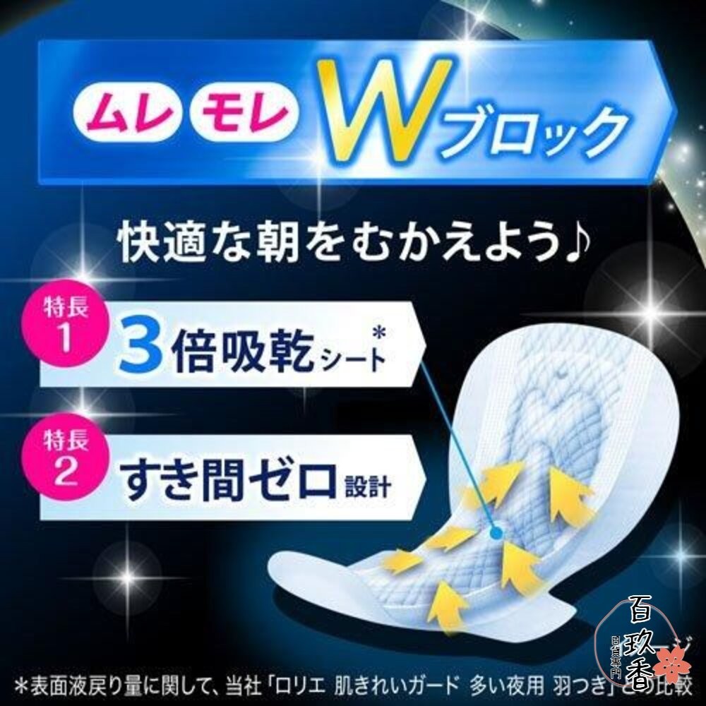 優惠中 日本境內 KAO 花王 Laurier 蕾妮亞 超速吸 零觸感 特薄 衛生棉 晚安褲舒膚Free 素肌 超吸收-細節圖8