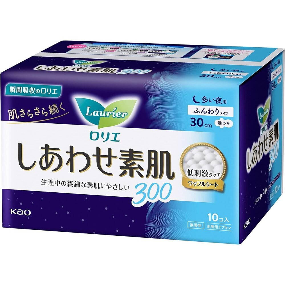 日本境內 KAO 花王 Laurier 蕾妮亞 超速吸 零觸感 特薄衛生棉 舒膚Free 素肌 晚安褲 超吸收-規格圖9