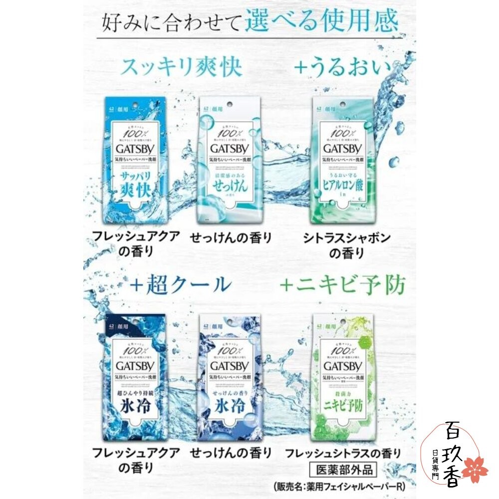 日本境內 GATSBY 曼丹 潔面 體用 涼感 濕紙巾 薄荷 臉用 身體 抗菌 濕巾 MANDOM-細節圖6