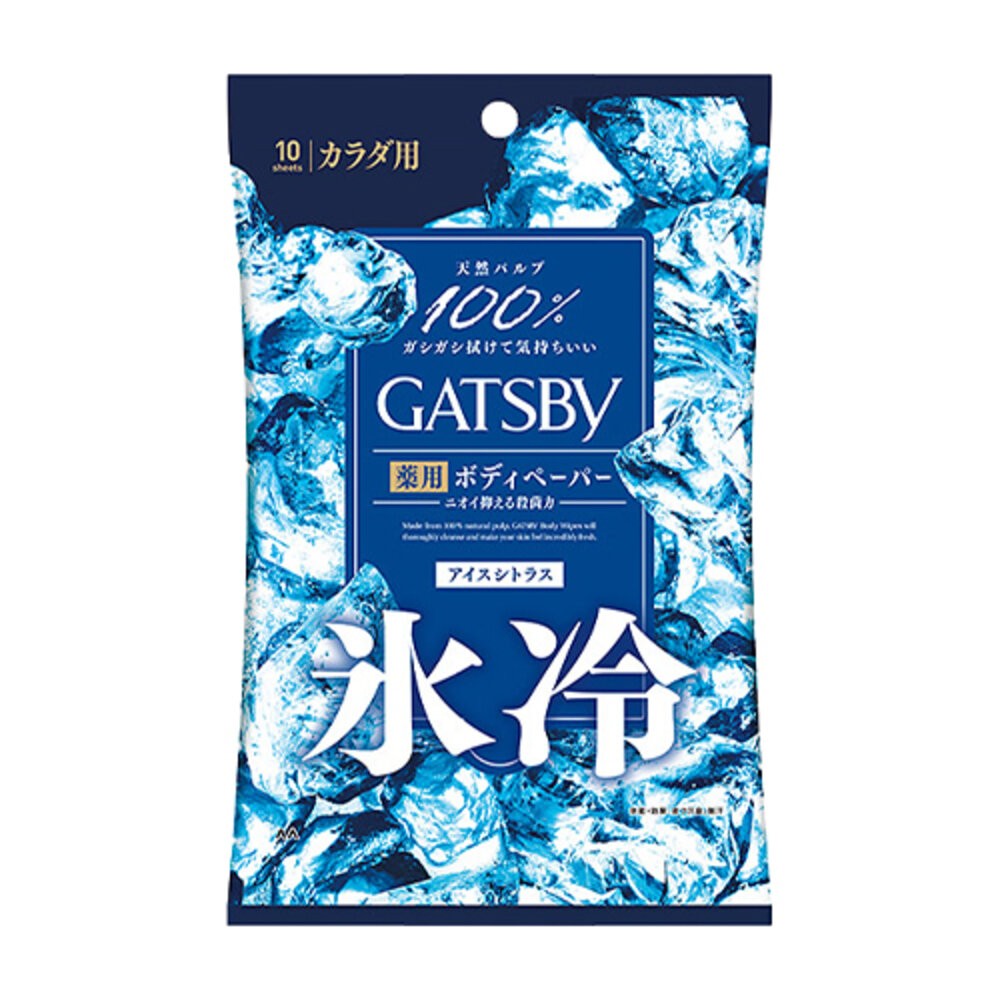 日本境內 GATSBY 曼丹 潔面 體用 涼感 濕紙巾 薄荷 臉用 身體 抗菌 濕巾 MANDOM-規格圖10