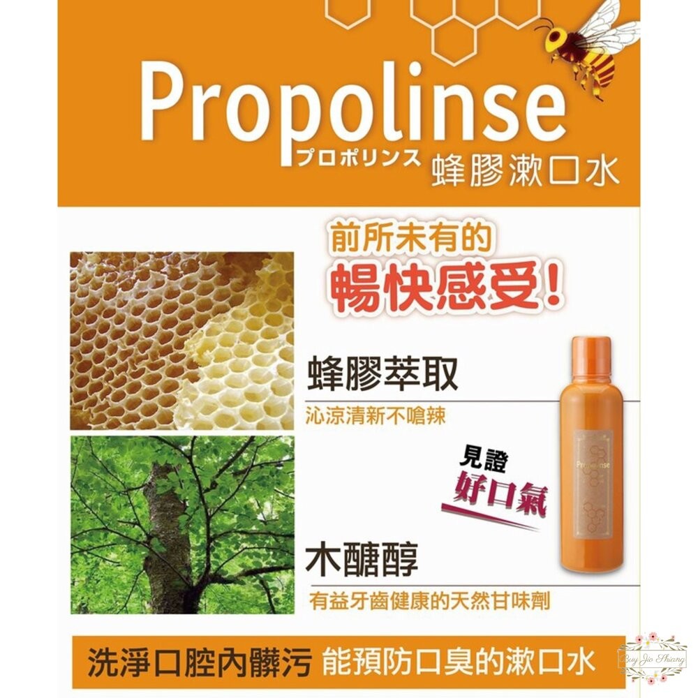 部分味道買一送一 日本 Propolinse 蜂膠漱口水 600ml 原味 口臭 清新 牙周病-細節圖3