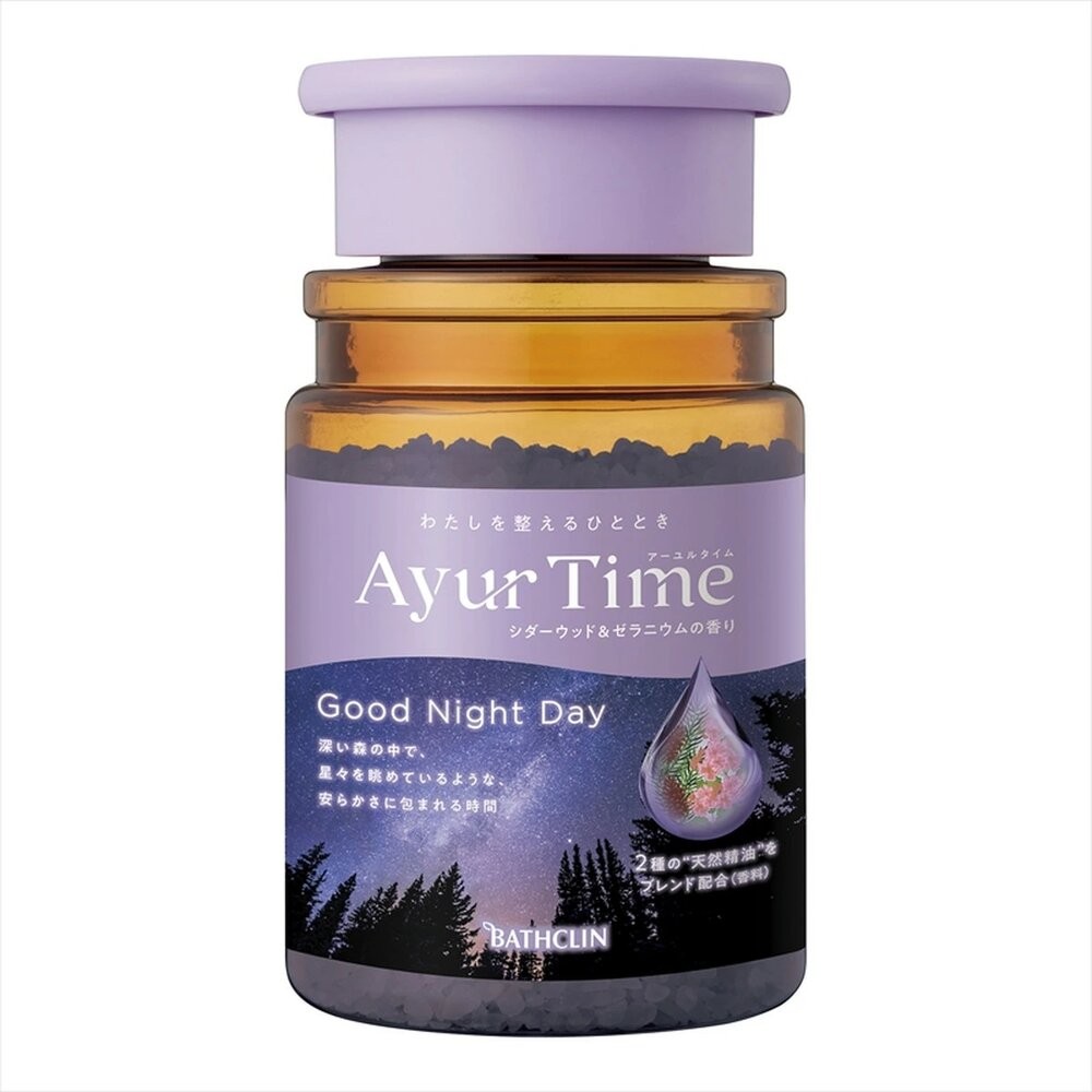 優惠中 日本 巴斯克林 BATHCLIN 入浴劑 日本名湯 入浴粉 AYUR TIME 素肌 夜晚-規格圖11