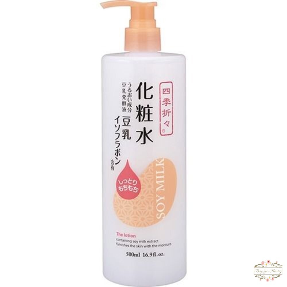 日本 熊野油脂 四季應時 豆乳精華 化妝水 500ml 緊緻 美肌 保濕 化粧水-細節圖3
