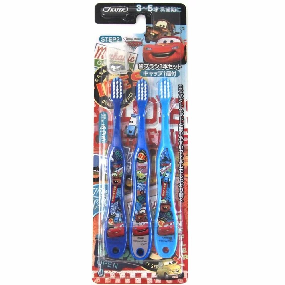 (脫線)閃電麥坤3~5歲牙刷-三支入