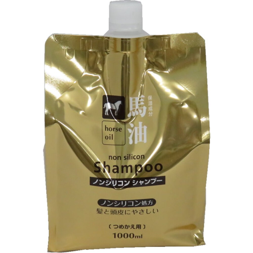 熊野馬油無矽靈保濕洗髮精補充1000ml