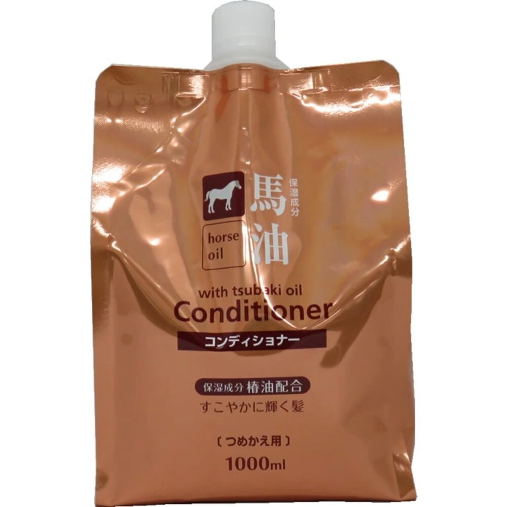 熊野馬油無矽靈保濕潤髮乳補充1000ml