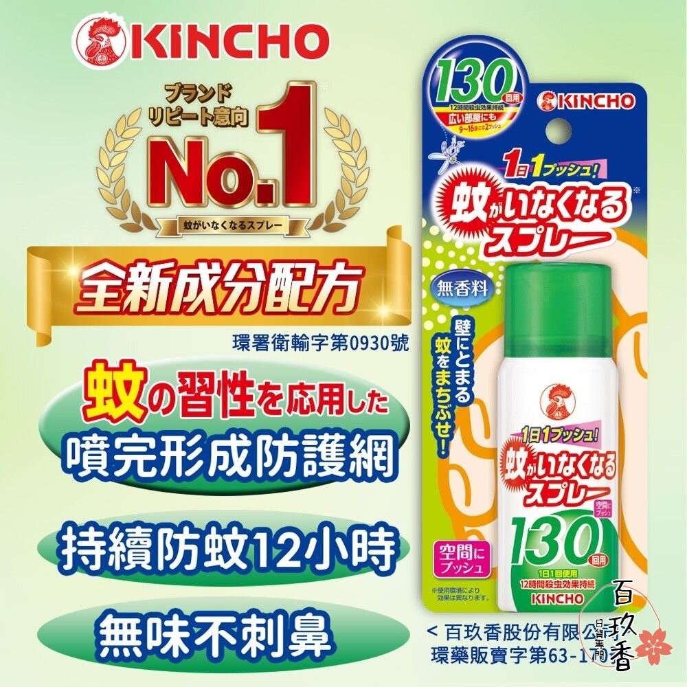 日本原裝 金鳥 KINCHO 防蚊掛片 防蚊噴霧 金雞 小黑蚊 蒼蠅 蚊子 防蚊 掛片-細節圖2