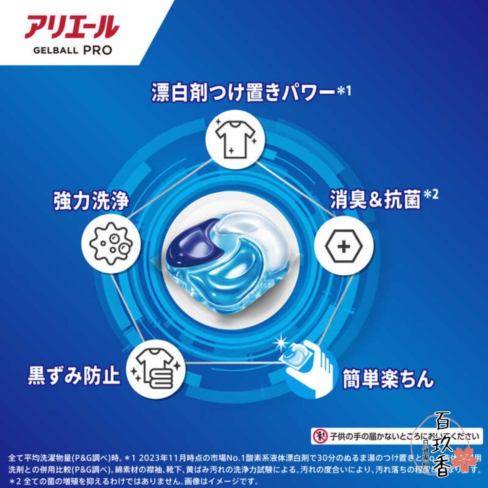 日本 PG 寶僑 ARIEL 4D 洗衣球 洗衣膠球 補充包 洗衣凝膠球 39入 64入 92入-細節圖9