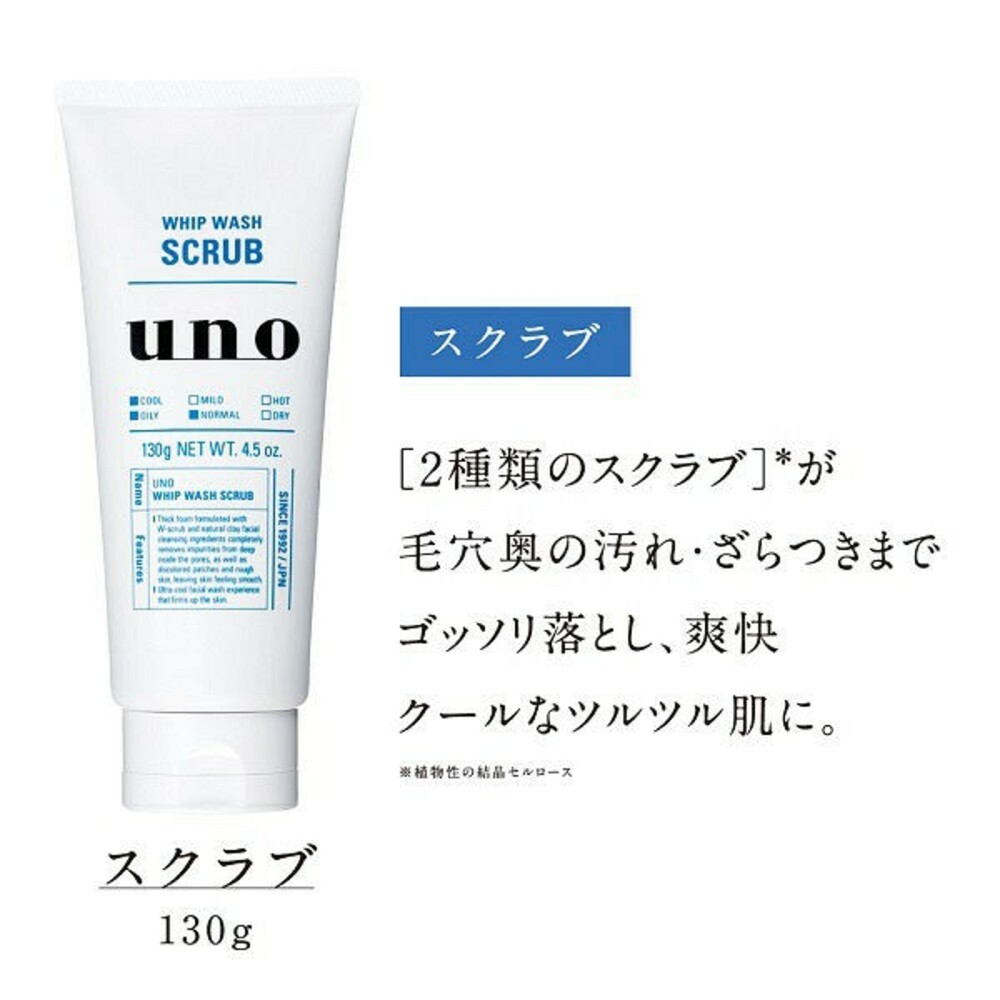 UNO淨洗顏潔顏乳(藍)130g