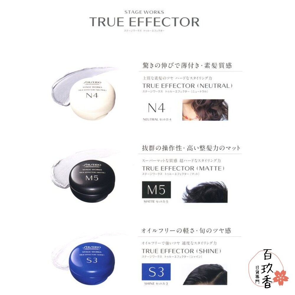 日本 資生堂 STAGE WORKS 羽絨蓬蓬霧 彈潤 柔捲抗熱 噴霧 髮泥 髮臘 造型乳-細節圖4