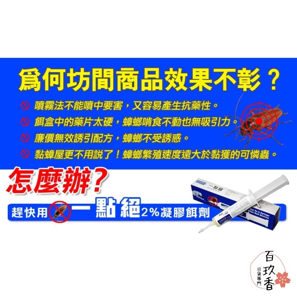 【送餌劑盒】公司貨 一點絕 2% 凝膠餌劑 5g 蟑螂藥 殺蟑藥 除蟑 滅蟑 小強 蟑螂屋 蟑螂-細節圖7
