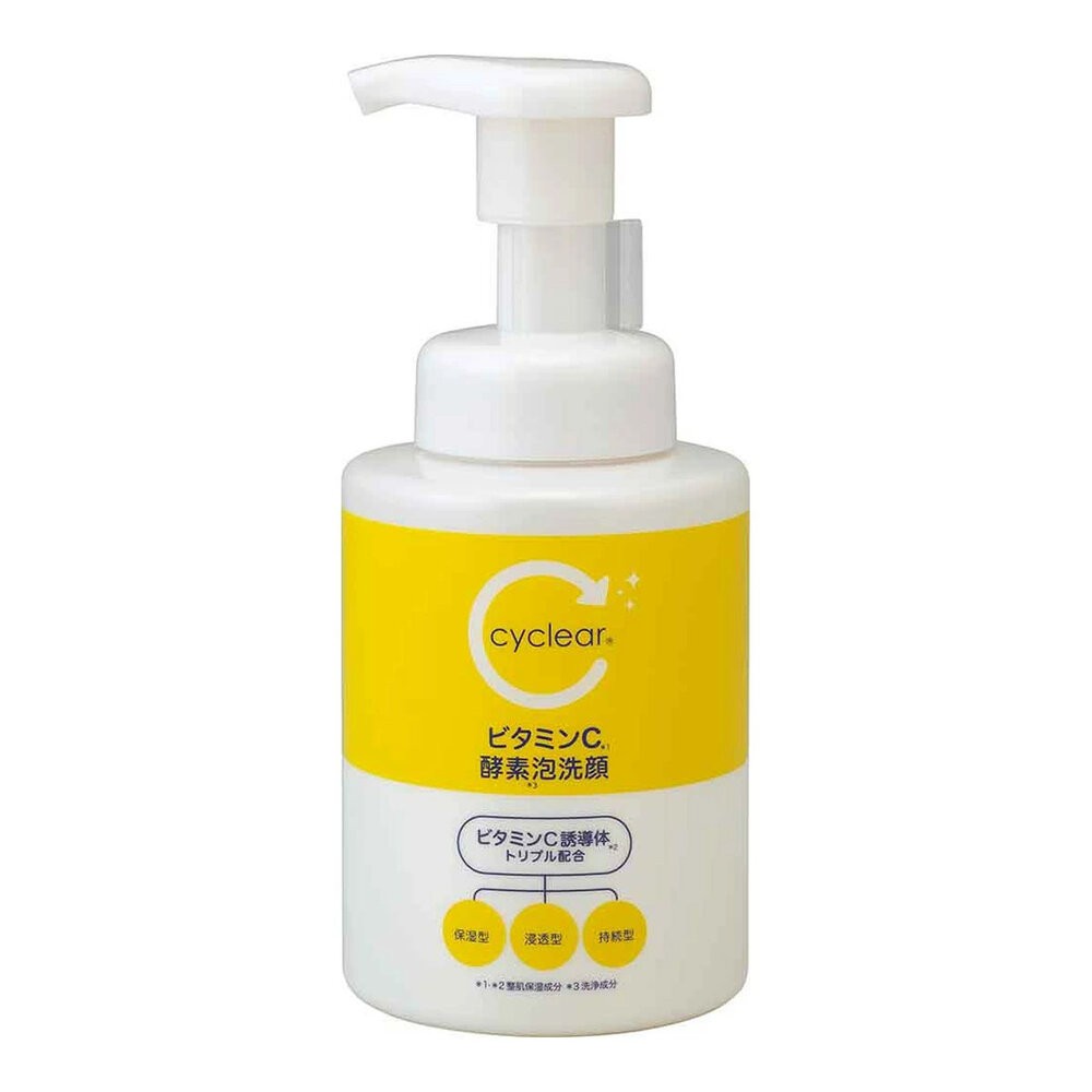 熊野維他命C酵素洗顏慕斯壓瓶300ml