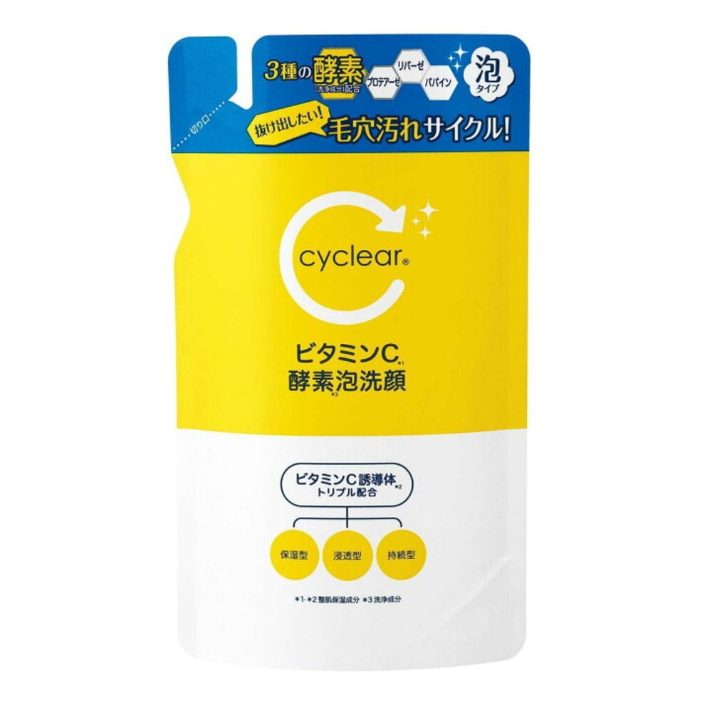 熊野維他命C酵素洗顏慕斯補充包250ml