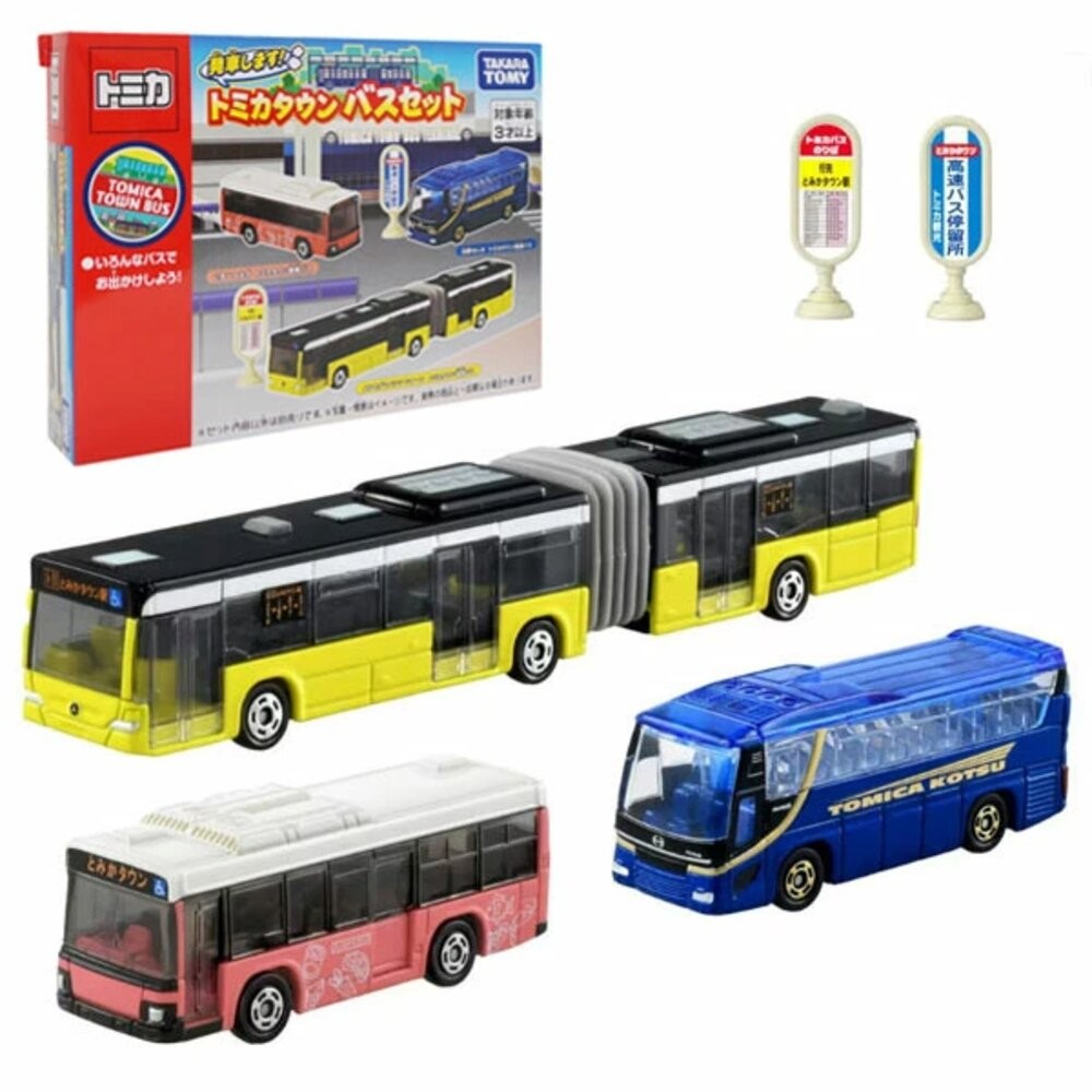 Tomica巴士車組(一盒三台車兩招牌)