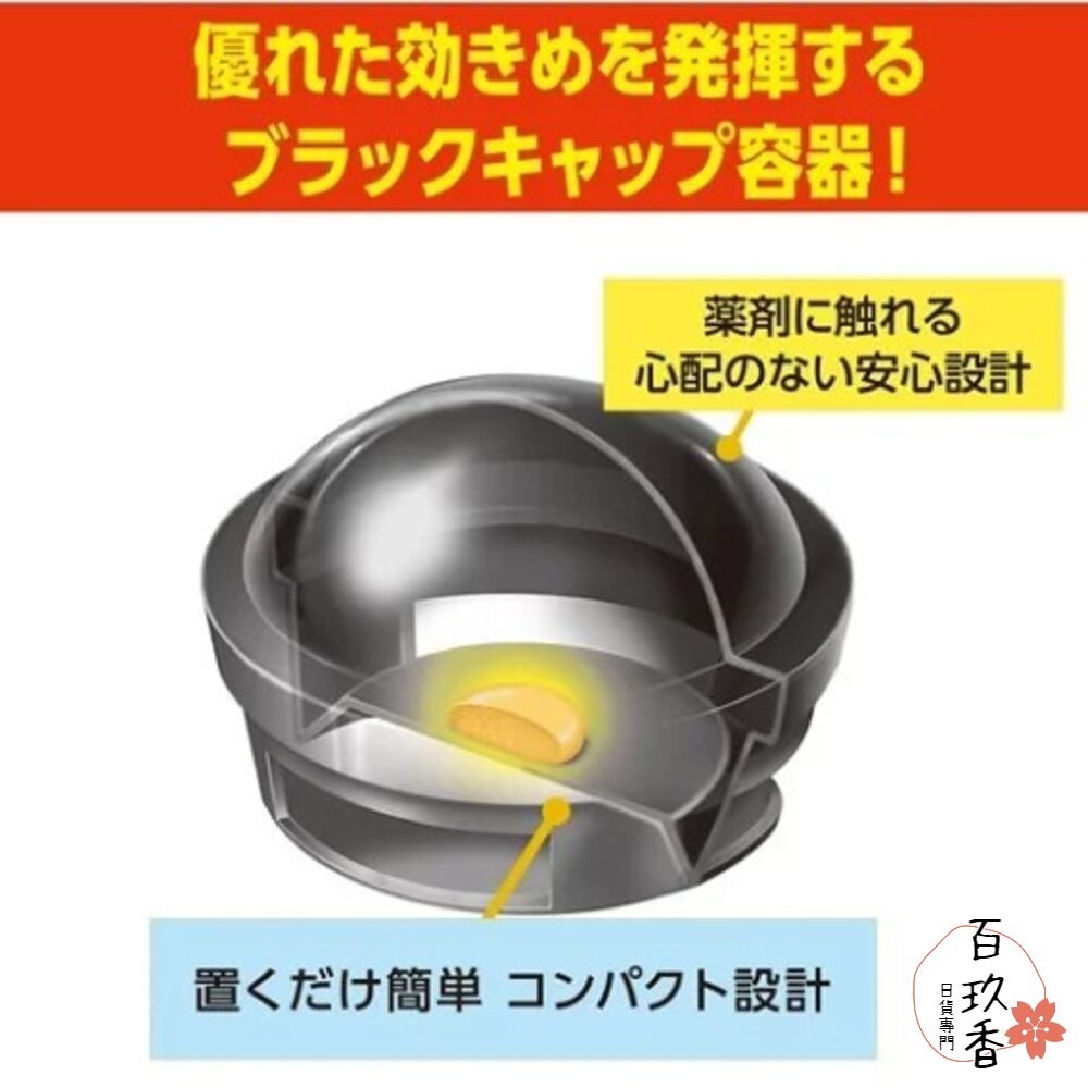 也有小包裝 日本 最新版 興家安速 EARTH 地球 小黑帽 蟑螂屋 蟑螂藥 滅蟑 殺蟑 小黑 1年-細節圖3