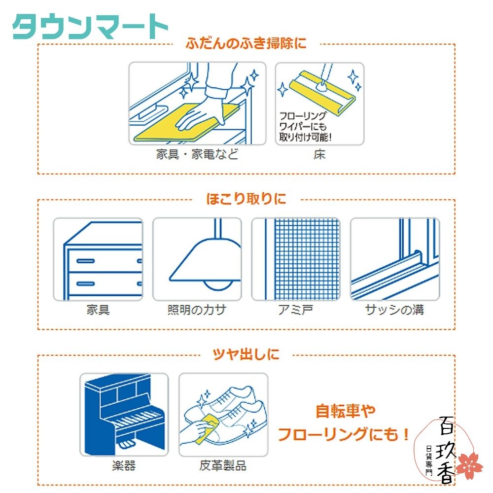 日本 金鳥 KINCHO SASSA 萬用 擦拭布 擦拭巾 雙面 三層 含礦物油 電器 皮革-細節圖8