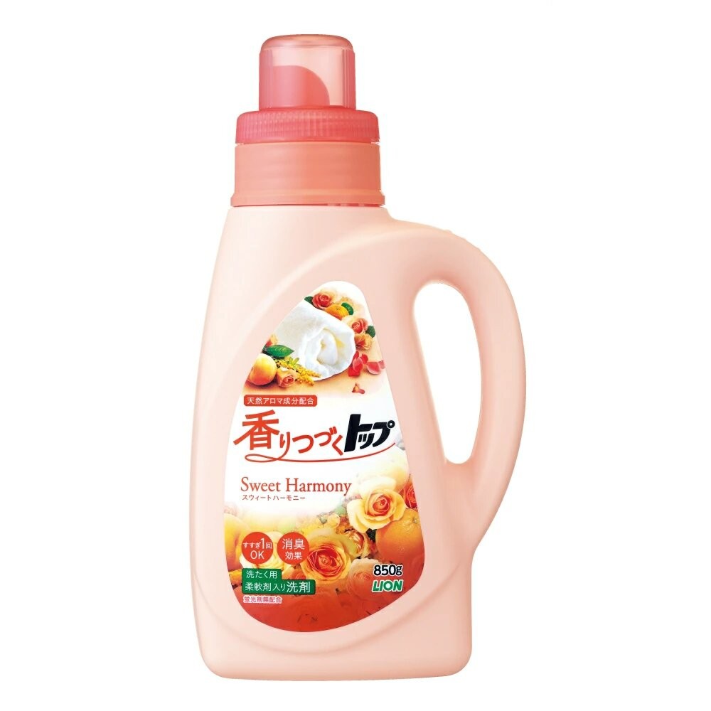 獅王香氛柔軟洗衣精-甜蜜花果(粉)