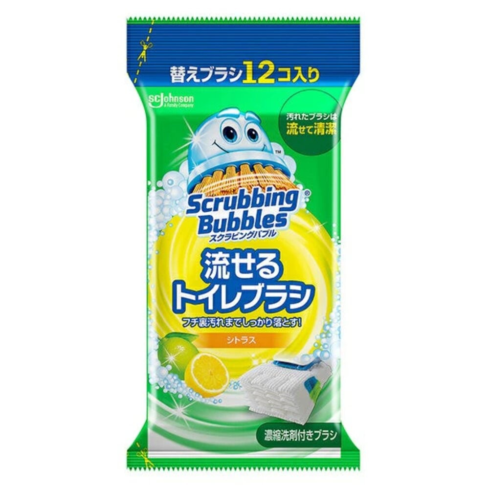 日本 Johnson 莊臣 水溶性 拋棄式 馬桶清潔刷 清潔劑 刷頭 替換裝 補充包-規格圖8