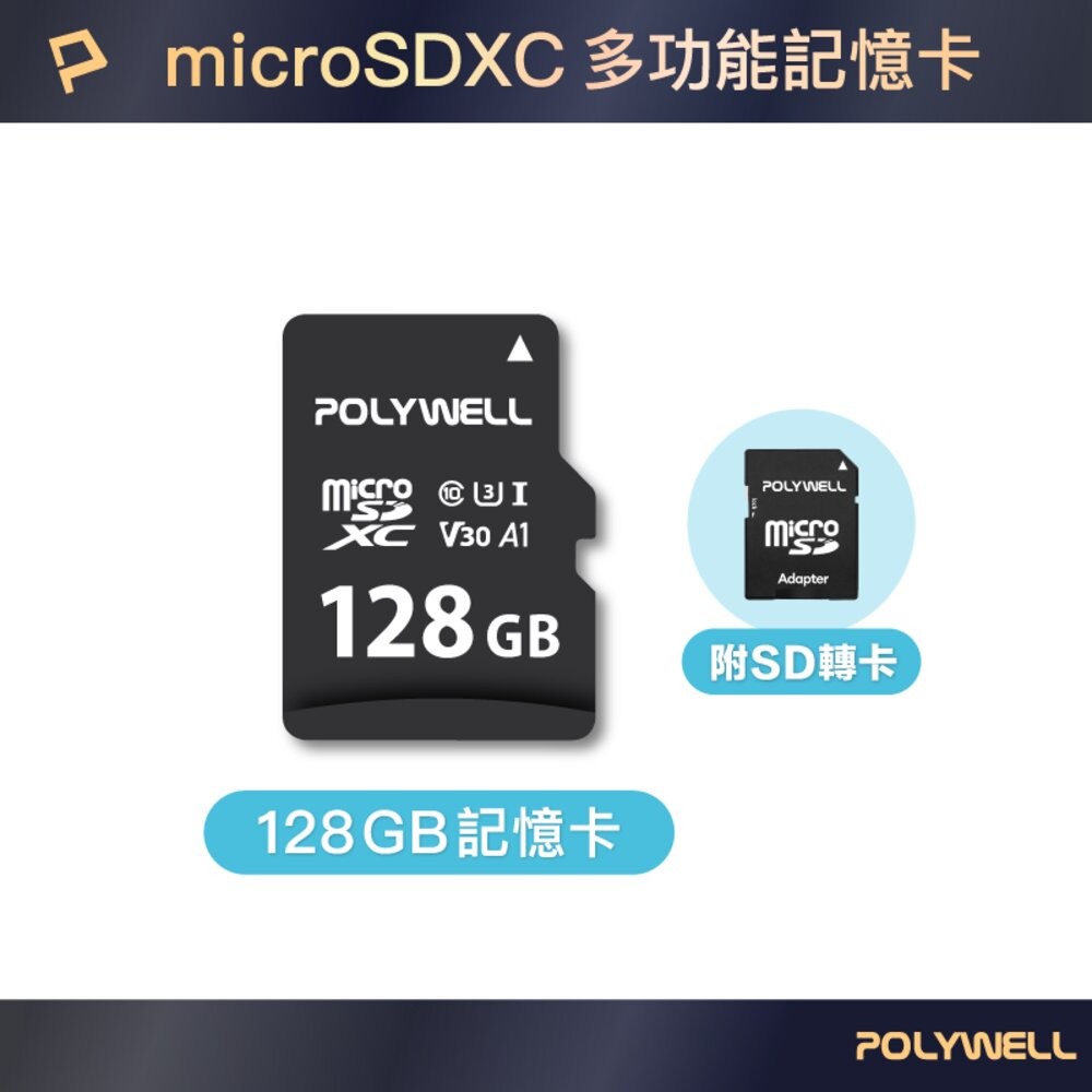 Polywell記憶卡128GB