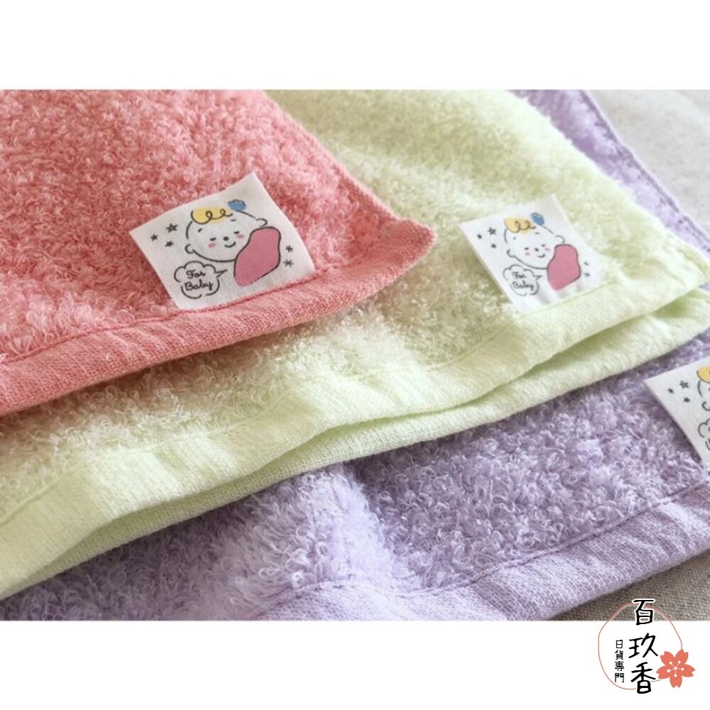 日本製 津OBORO 新生兒 嬰兒 純棉 方巾 口水巾 毛巾 快速吸水 紗布巾 親膚 敏感肌-細節圖3