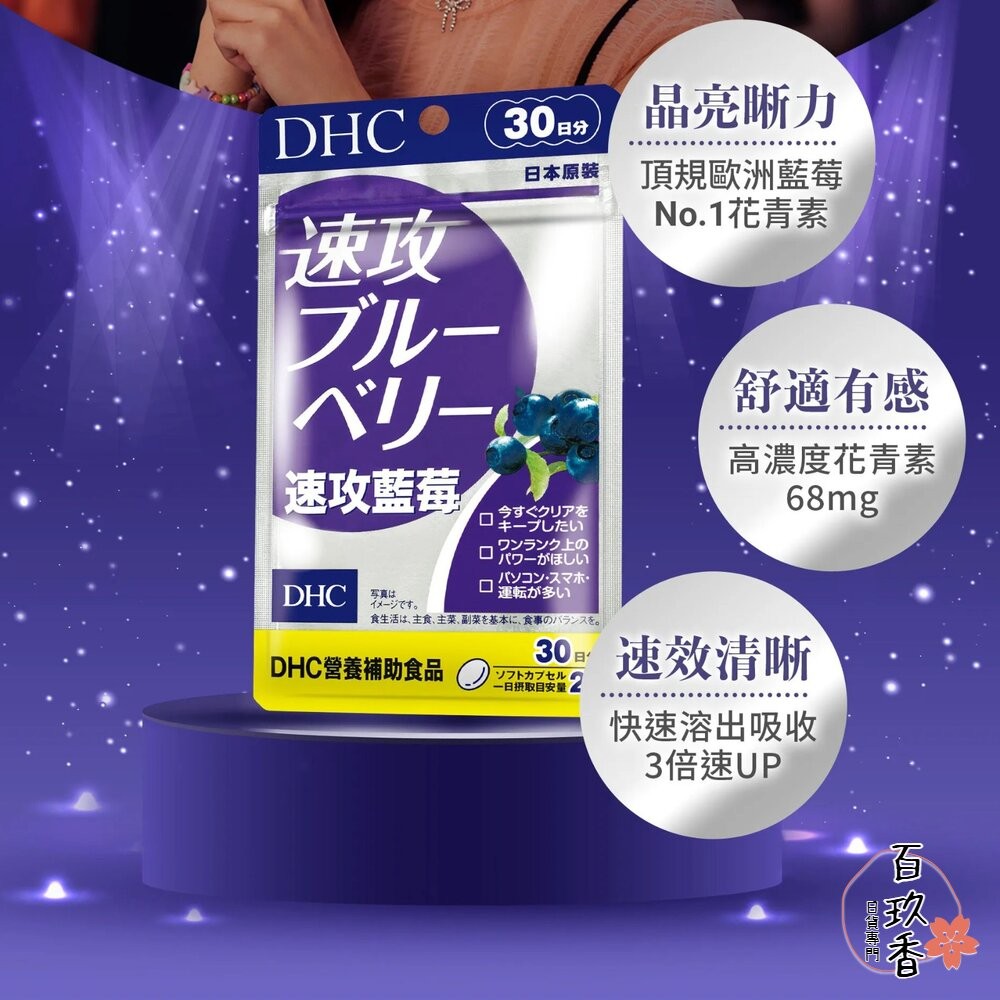 原廠公司貨 DHC 速攻藍莓 紅潤 鐵素 保健品 30日 90日-細節圖3