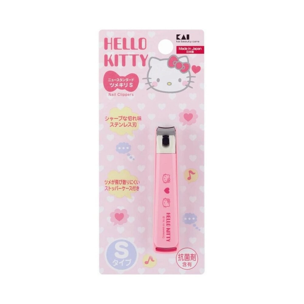 日本 KAI 貝印 不鏽鋼 彎口 指甲剪 指甲刀 type003  Hello Kitty 抗菌-規格圖6