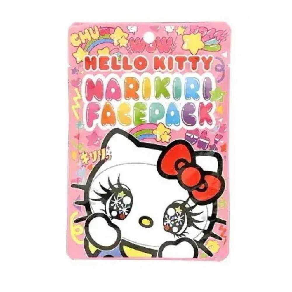 日本 Sanrio 三麗鷗 Hello Kitty 臉譜 造型面膜 凱蒂貓 彩繪 角色 造型 搞怪 面膜-規格圖6
