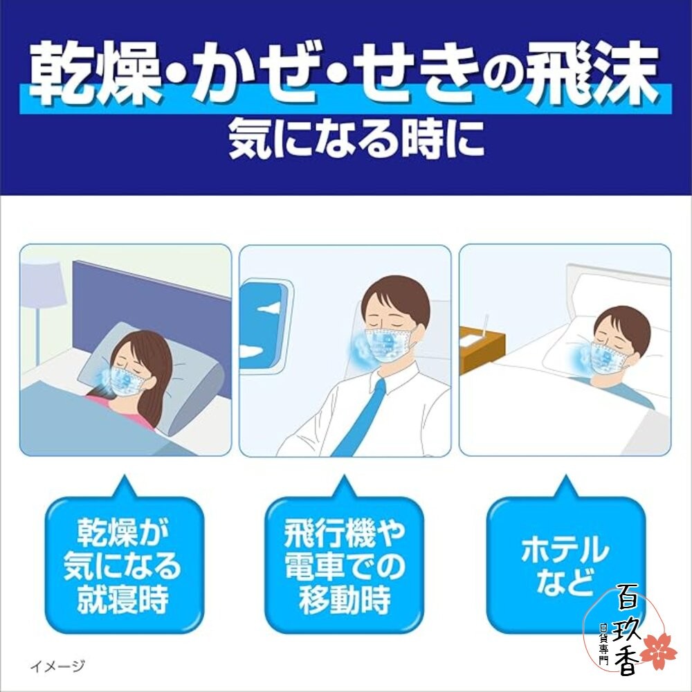 日本 小林製藥 睡眠 加濕口罩 日用 夜用 保濕口罩 口罩 蒸氣 平面口罩 立體口罩-細節圖7