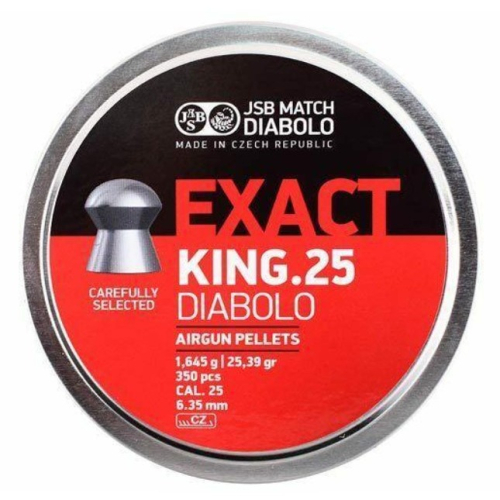 {{布拉德模型}} JSB Diabolo Exact KING .25/6.35mm 1.645g 專業用鉛彈
