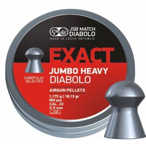{{布拉德模型}} JSB Exact JUMBO HEAVY .22/5.5mm 1.175g 專業用鉛彈