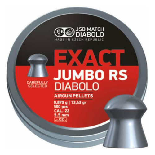 {{布拉德模型}} JSB Diabolo Exact JUMBO RS .22/5.5mm 0.87g 專業用鉛彈