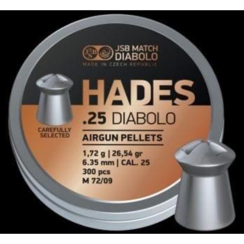 {{布拉德模型}} JSB Match Diabolo HADES .25/6.35mm 1.72g 專業鉛彈