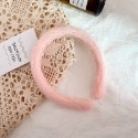 毛絨髮箍-粉色