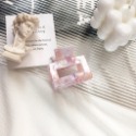 發票+台灣現貨天天寄【粉紅菲菲】韓版醋酸抓夾簡約鏤空小號髮夾少女髮抓復古玳瑁色馬尾髮夾鯊魚夾（A001）38-0232-規格圖9