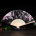 發票+台灣現貨天天寄【粉紅菲菲】竹骨中國風工藝品女扇復古綢布扇日式和風折扇 扇子（7425-62）35-0260-規格圖9