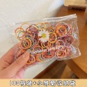 發票+台灣現貨天天寄【粉紅菲菲】拇指髮圈不傷髮高彈力橡皮筋糖果色髮繩髮飾頭飾（PJ300）38-0311-規格圖8