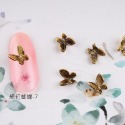 發票+台灣現貨天天寄【粉紅菲菲】網紅極光蝴蝶 貓眼石蝴蝶鋯石立體金屬diy指甲油裝飾配美甲飾品（F720）16-0166-規格圖9