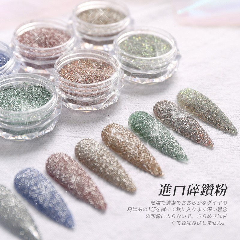 發票+台灣現貨天天寄【粉紅菲菲】美甲飾品網紅碎鑽粉美甲閃粉亮片碎 鑽效果 白鑽閃七彩鑽石粉(I059)16-0304 - 粉紅菲菲 ...