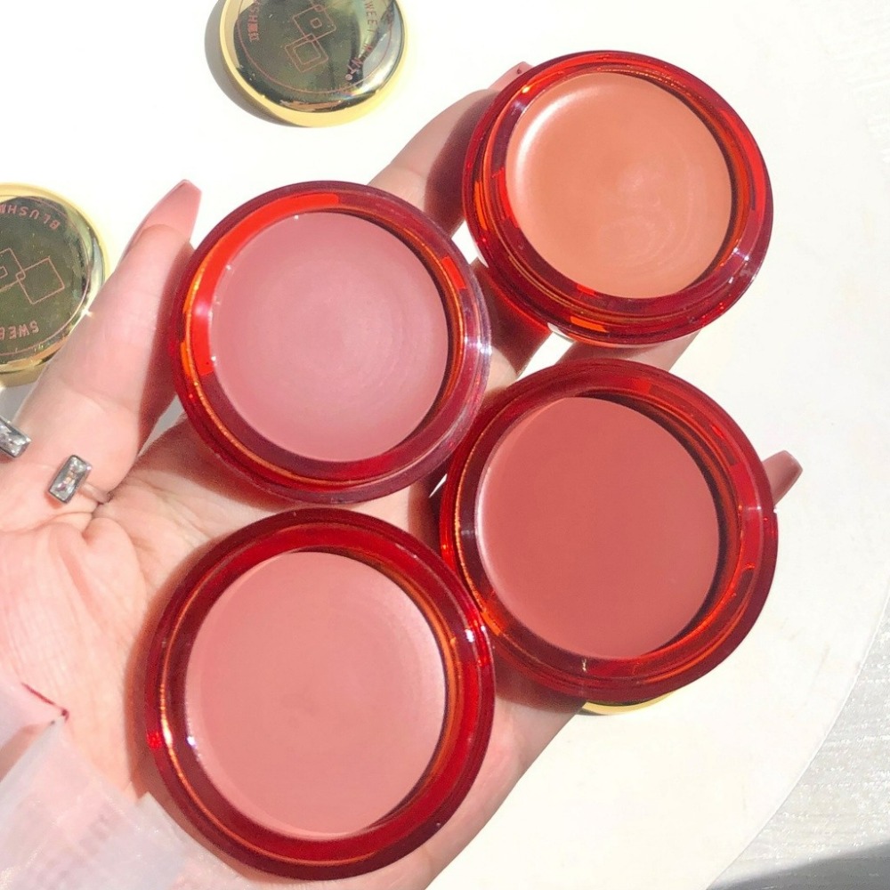 發票+台灣現貨天天寄【粉紅菲菲】SWEET MINT慕斯柔雾腮红膏正品裸妆自然曬紅女胭脂自然妝 腮紅膏 16-1276-細節圖4