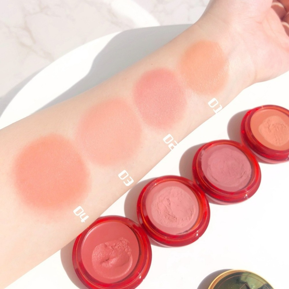 發票+台灣現貨天天寄【粉紅菲菲】SWEET MINT慕斯柔雾腮红膏正品裸妆自然曬紅女胭脂自然妝 腮紅膏 16-1276-細節圖9